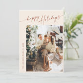 単にエレガント5スタイリッシュ写真クリスマスグリーティング シーズンカード (スタンド正面)