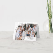 単にエレガント5スタイリッシュ写真クリスマスグリーティング シーズンカード (正面)