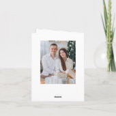 単にエレガント5スタイリッシュ写真クリスマスグリーティング シーズンカード (裏面)