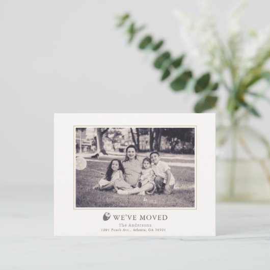 単にエレガントAcorn写真の移動 案内ポストカード (スタンド正面)