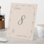 単にカソリッ結婚クスのテーブル番号台座記号 台座サイン (インサイチュ)