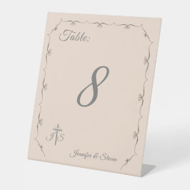 単にカソリッ結婚クスのテーブル番号台座記号 台座サイン