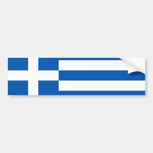 単にギリシャ誇りを持った語 バンパーステッカー (正面)