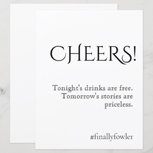 単にクラシック結婚バー (正面/裏面)