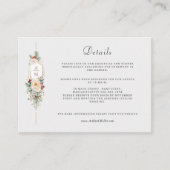 単にクリスマスエレガントフローラモノグラム エンクロージャーカード (正面)