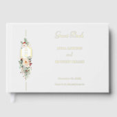 単にクリスマスエレガントフローラモノグラム ゲストブック (正面)