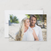 単にクリスマスエレガントフローラモノグラム セーブザデート (裏面)