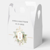 単にクリスマスエレガントフローラモノグラム フェイバーボックス (オープン)