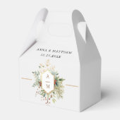 単にクリスマスエレガントフローラモノグラム フェイバーボックス (正面サイド)