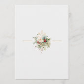 単にクリスマスエレガントフローラモノグラム メニュー (裏面)