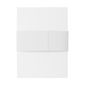 単にクリスマスエレガントフローラモノグラム 招待状ベリーバンド (裏面例)