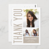 単にクール編集可能なカラー卒業ありがとうポー ポストカード (正面/裏面)