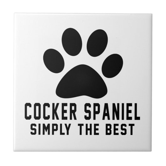 単にコッカースパニエルベスト タイル (正面)