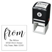 単にゴムパーソナライズされた印から セルフインキングスタンプ (インサイチュ)