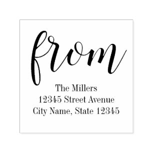 単にゴムパーソナライズされた印から セルフインキングスタンプ