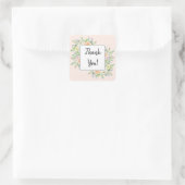 単にシックなフローラありがとう スクエアシール (バッグ)