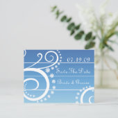 単にシックな日付はがきを保存する。 案内ポストカード (スタンド正面)