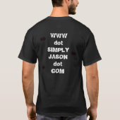 "単にジェイソンの矢のティー" Tシャツ (裏面)