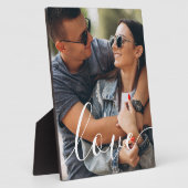 単にスクリプエレガントトタイポグラフィカップル写真 フォトプラーク (側面)