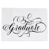 単にスクリプト化された大規模な大学院抱き枕 ラージペーパーバッグ (裏面)