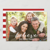 単にスクリプ信じト | 休日の写真カード シーズンカード (正面/裏面)