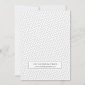 単にスタイリッシュ灰色の結婚式の日付写真を保存 セーブザデート (裏面)