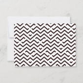 単にタイポグラフィフォトウェディングRSVPカード 出欠カード (裏面)