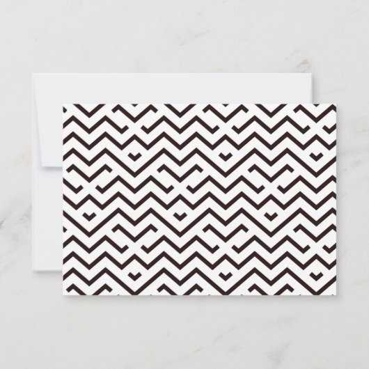 単にタイポグラフィフォトウェディングRSVPカード 出欠カード (裏面)