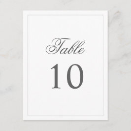 単にテーブエレガントルナンバーカード 招待状