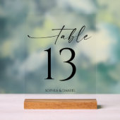 単にテーブミニマルル番号 アクリルサイン (ニュートラル)