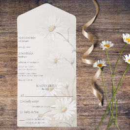 単にデイジーとディナーオプション オールインワン招待状