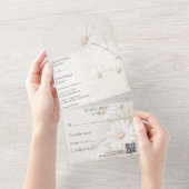 単にデイジーQRコード オールインワン招待状 (貼ってはがせる)