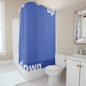 単にデザイン"四角形を上に下へ" +あなたのアイディア シャワーカーテン (インサイチュ)