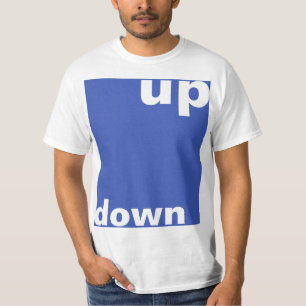 単にデザイン"四角形を上に下へ" +あなたのアイディア Tシャツ