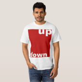 単にデザイン"長方形を赤く下げる" +あなたのアイディア Tシャツ (正面フル)