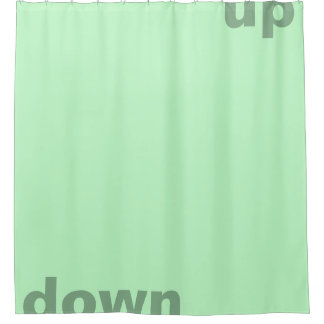 単にデザイン"長方形ライトミントアップ" シャワーカーテン