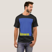 単にデザイン「rectangle blue down」+アイディア tシャツ (正面フル)