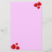 単にハートひな形 便箋 (正面)
