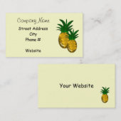 単にパイナップル 名刺 (正面/裏面)