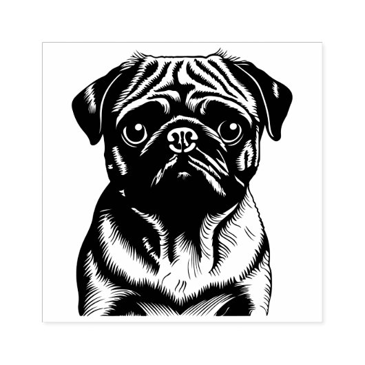 単にパグ ラバースタンプ (インプリント)