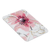 単にピンク |水彩フローラ マグネット (右側)