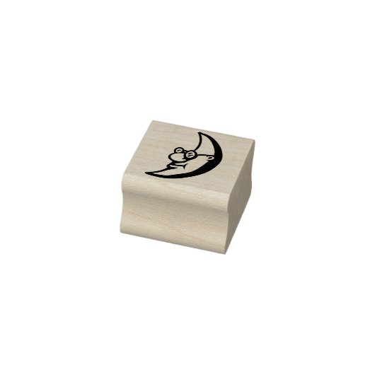 単にフォントDingbats – 月の中の男+アイディア ラバースタンプ (スタンプ)