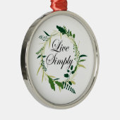 単にフローラを生感動的きる メタルオーナメント (右)