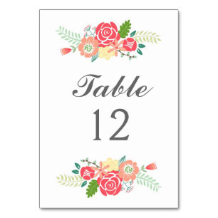 単にフローラテーブル番号テーブルカード テーブルナンバー