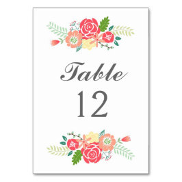 単にフローラテーブル番号テーブルカード テーブルナンバー