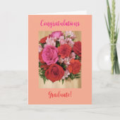 単にフローラ、おめでとうございます大学院、カード カード (正面)