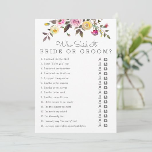 単にブライダルシャワーかわいらしがItカードを言った 招待状 (スタンド正面)