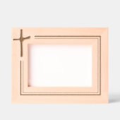 単にミニマエレガントリストのキリスト教クロスデザイン レーザー彫刻フレーム (正面)
