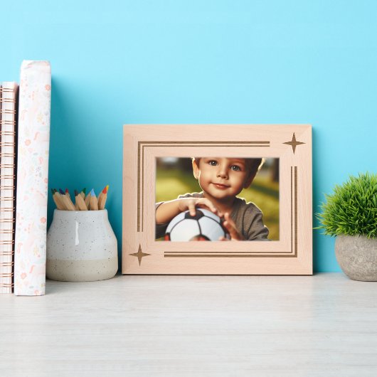 単にミニマエレガントリストの星 レーザー彫刻フレーム