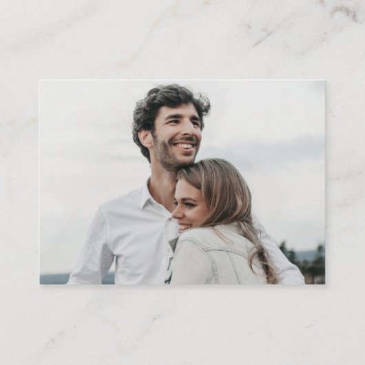 単にミニマエレガントリスト詳細QRコード写真 エンクロージャーカード (裏面)